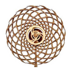 Handmade Wooden Kinetic Sculpture, Spring-Wound Moving Wall Art