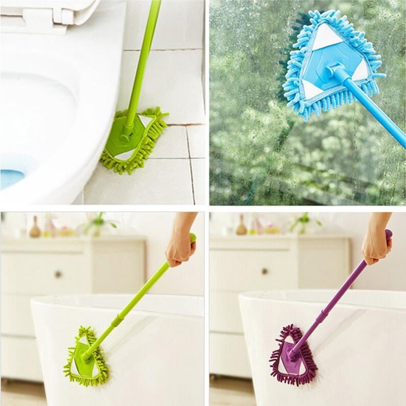 Rotatable Adjustable Triangular Mop with Telescopic 54–90 cm Handle