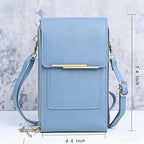RFID-Blocking Crossbody Phone Wallet Bag for Phones Up to 6.7 in