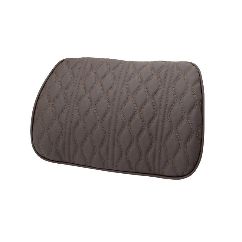 Travel Pillow Set with Leather Covers and Memory Foam