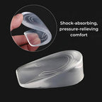 Silicone Gel Heel Lifts, Adjustable Height Inserts for Footwear