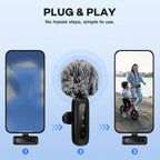 Wireless Clip Microphone with USB-C for Phones, Tablets & Cameras