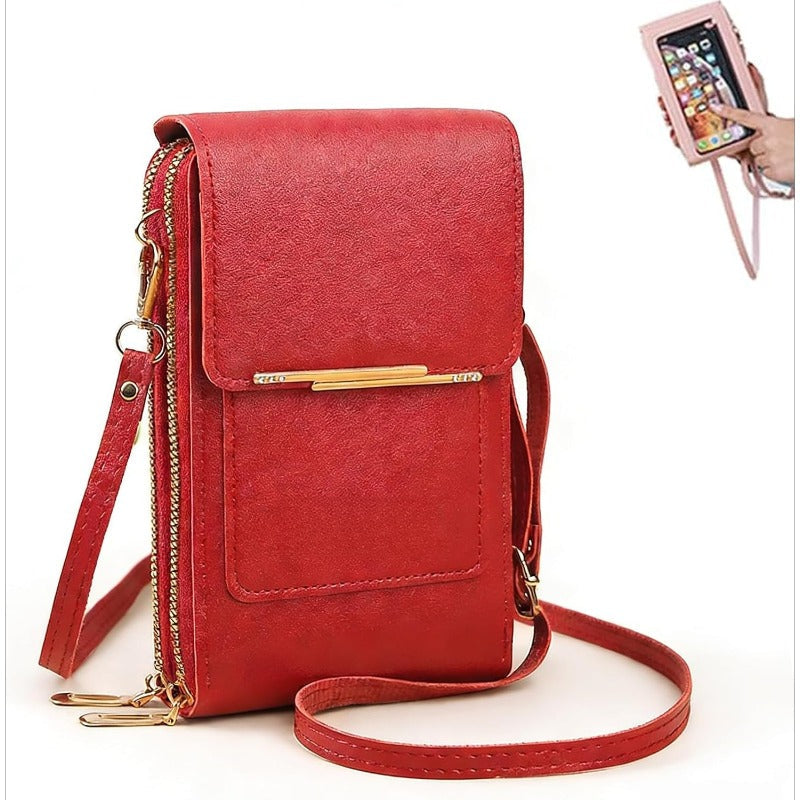 RFID-Blocking Crossbody Phone Wallet Bag for Phones Up to 6.7 in