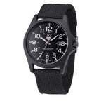 Men's Tactical Watch with Stopwatch, Night Light, Silicone Band, 45 mm