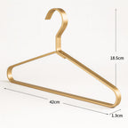 Aluminum Alloy Slimline Clothes Hangers, Set of 4, 16.5 x 7.2 in