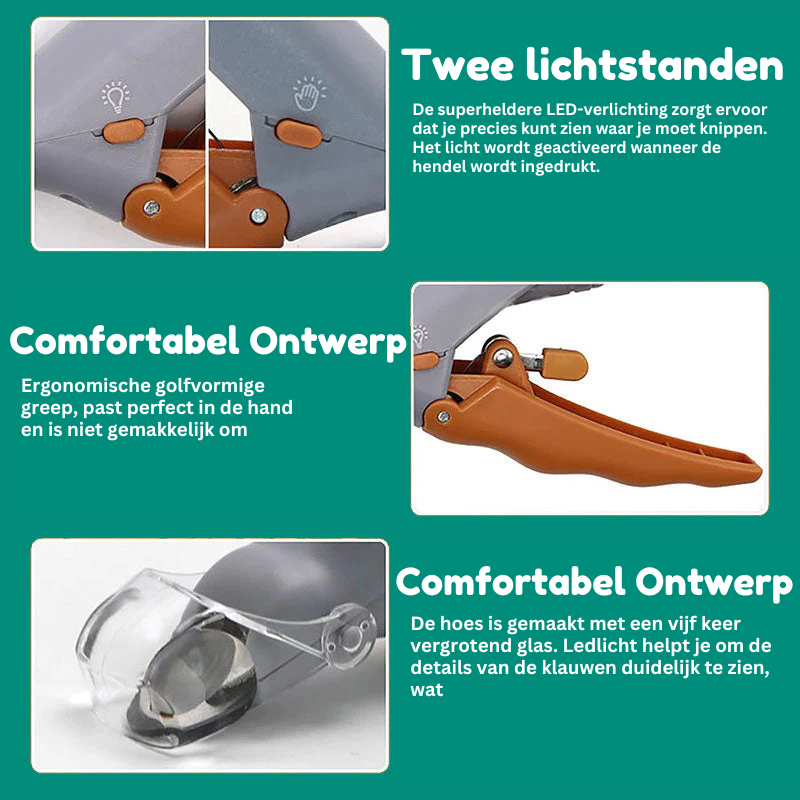 Dog Nail Clipper with Quick Sensor System