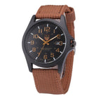 Men's Tactical Watch with Stopwatch, Night Light, Silicone Band, 45 mm
