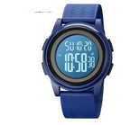 Ultra-Thin Digital Sports Watch for Men, Stainless Steel, 50m