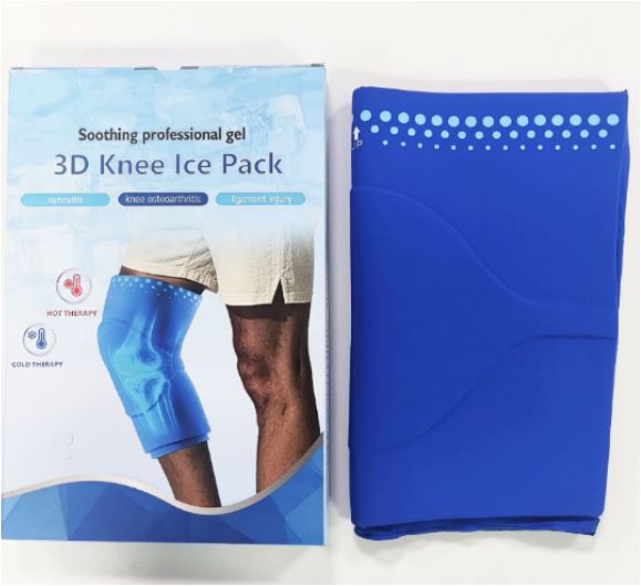 Hot and Cold Knee Therapy Wrap, 360° Contoured Gel Core