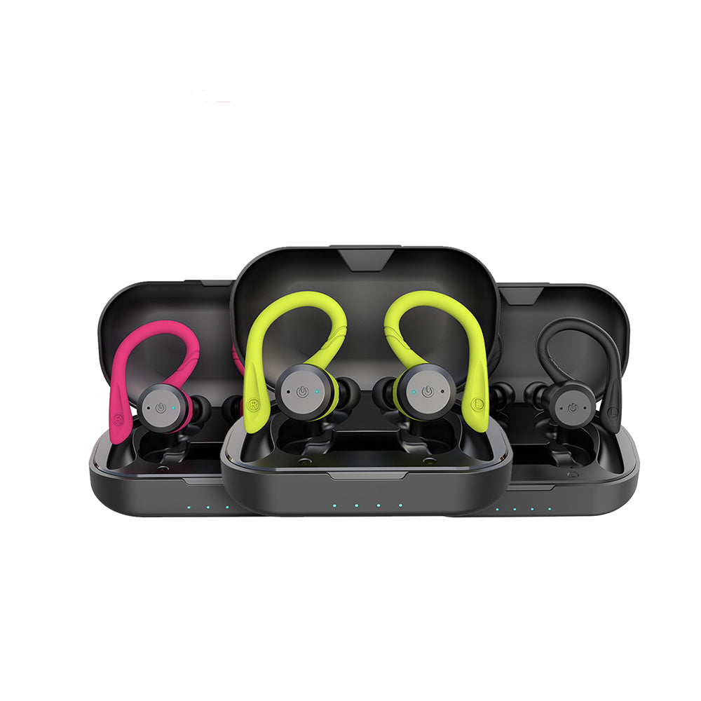 Waterproof Wireless Sport Earbuds, Bluetooth 5.0, IPX7, 20-Hour Playtime