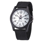 Men's Tactical Watch with Stopwatch, Night Light, Silicone Band, 45 mm