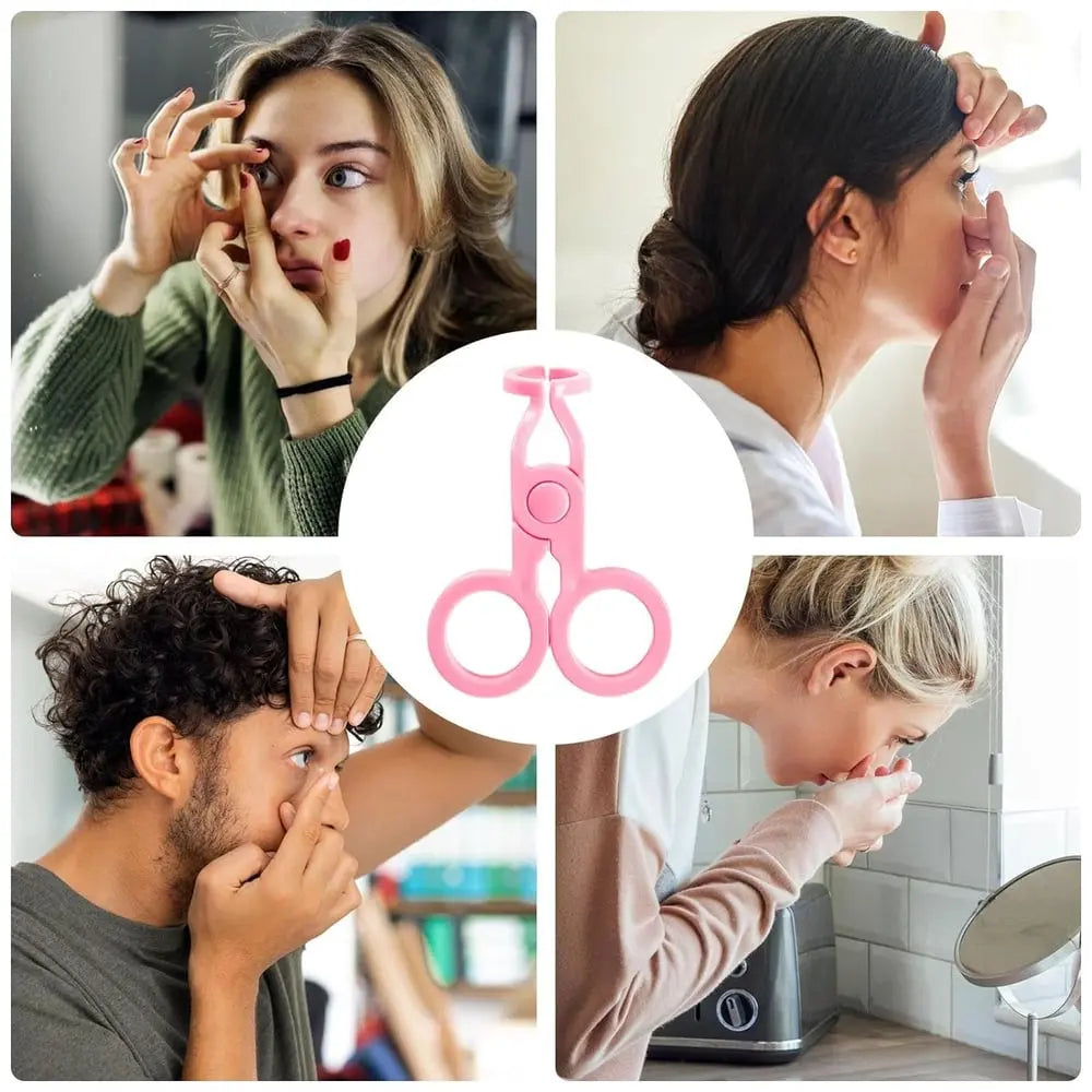 Contact Lens Insertion Aid with Silicone Lid Opener for Hard and Soft Lenses