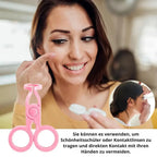 Contact Lens Insertion Aid with Silicone Lid Opener for Hard and Soft Lenses