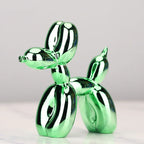 Resin Balloon Dog Sculpture, 4 x 4 x 1.5 Inches