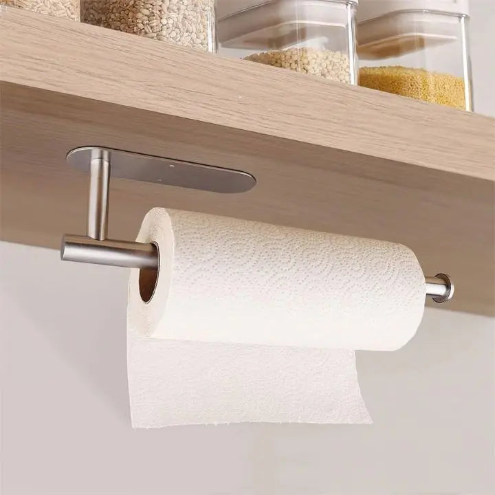 Stainless Steel Wall-Mounted Paper Towel Holder, 33 x 6 cm