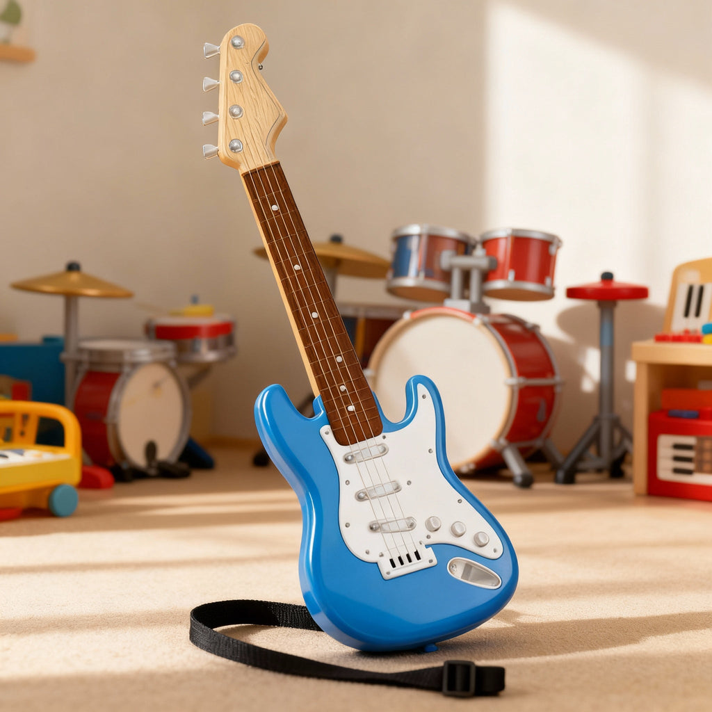 4-String Electric Guitar Toy for Kids, ABS Plastic, 43 x 15 x 4.2 cm