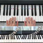 Removable Silicone Piano Keyboard Note Labels for 88-Key Pianos