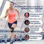 Knee Pads with Compression Springs and Adjustable Tension Strap