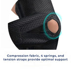 Knee Pads with Compression Springs and Adjustable Tension Strap