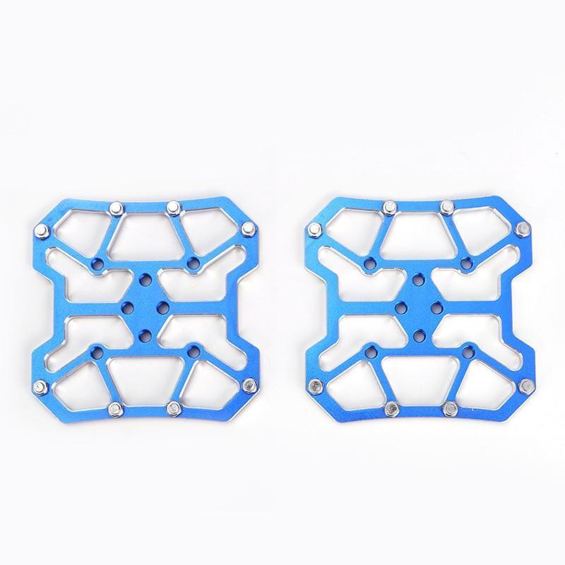 Aluminum Alloy Clipless Pedal Adapters Without Clips, 90 × 90mm, Pair