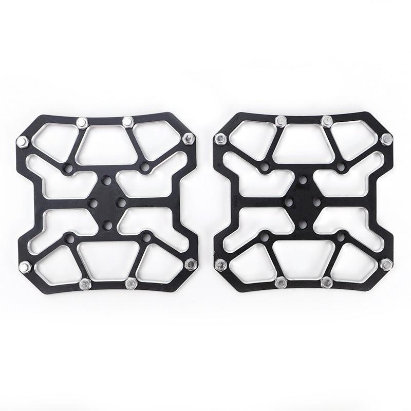 Aluminum Alloy Clipless Pedal Adapters Without Clips, 90 × 90mm, Pair
