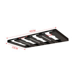 Under-Cabinet Metal Wine Glass Rack, 2 to 5 Slots, 22x23cm to 52x23cm