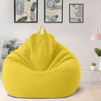 Bean Bag Chair Cover, Linen and Polyester, 31.5 x 35.4 in