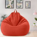 Bean Bag Chair Cover, Linen and Polyester, 31.5 x 35.4 in