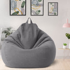 Bean Bag Chair Cover, Linen and Polyester, 31.5 x 35.4 in