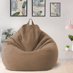 Bean Bag Chair Cover, Linen and Polyester, 31.5 x 35.4 in