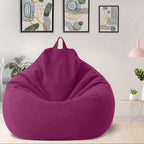 Bean Bag Chair Cover, Linen and Polyester, 31.5 x 35.4 in