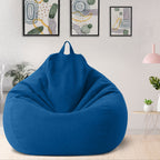 Bean Bag Chair Cover, Linen and Polyester, 31.5 x 35.4 in