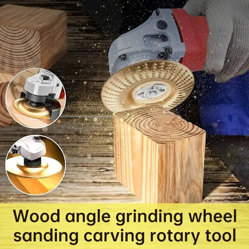 3-in-1 Tungsten Carbide Woodworking Grinding Disc Set, 100 mm