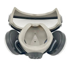 Reusable Half-Mask Respirator with Goggles and Adjustable Straps