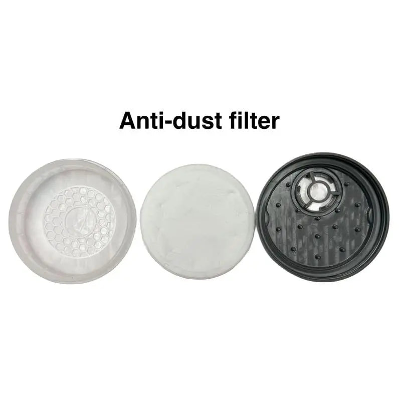 Reusable Half-Mask Respirator with Goggles and Adjustable Straps