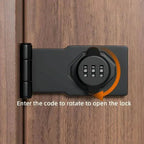 Keyless Combination Door Lock, Zinc Alloy, 9.7 x 4.6 x 2.7 cm