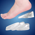 Silicone Gel Heel Lifts, Adjustable Height Inserts for Footwear