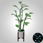 Luminous Bloom LED Plant-Shaped Color-Cycling Lamp, ABS, 110V, 0-5W