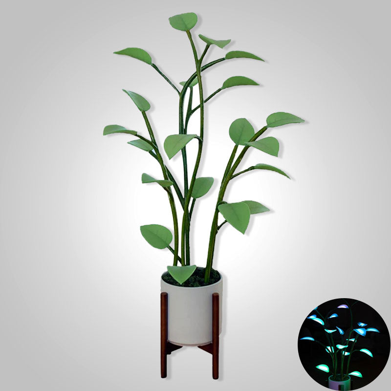 Luminous Bloom LED Plant-Shaped Color-Cycling Lamp, ABS, 110V, 0-5W