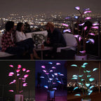 Luminous Bloom LED Plant-Shaped Color-Cycling Lamp, ABS, 110V, 0-5W