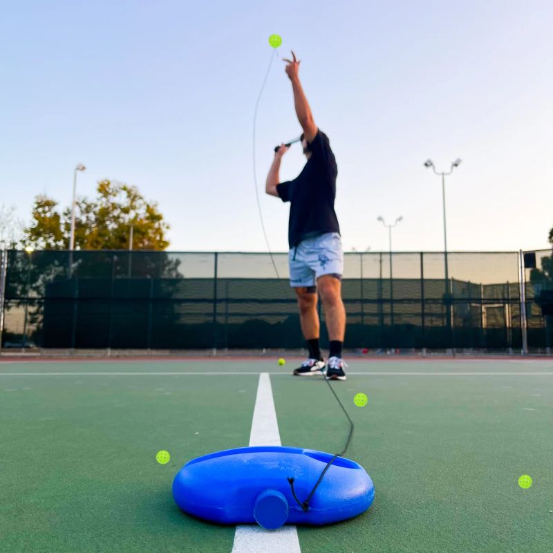 Luminous Pickleball Trainer with Extra-Grippy Base for Solo Practice