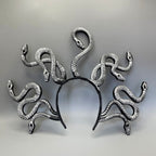 Medusa-Inspired 3D Snake Headband, Plastic Costume Accessory