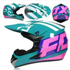 Full-Face Motocross Helmet with Extended Visor and Reinforced Chin Guard