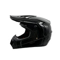 Full-Face Motocross Helmet with Extended Visor and Reinforced Chin Guard
