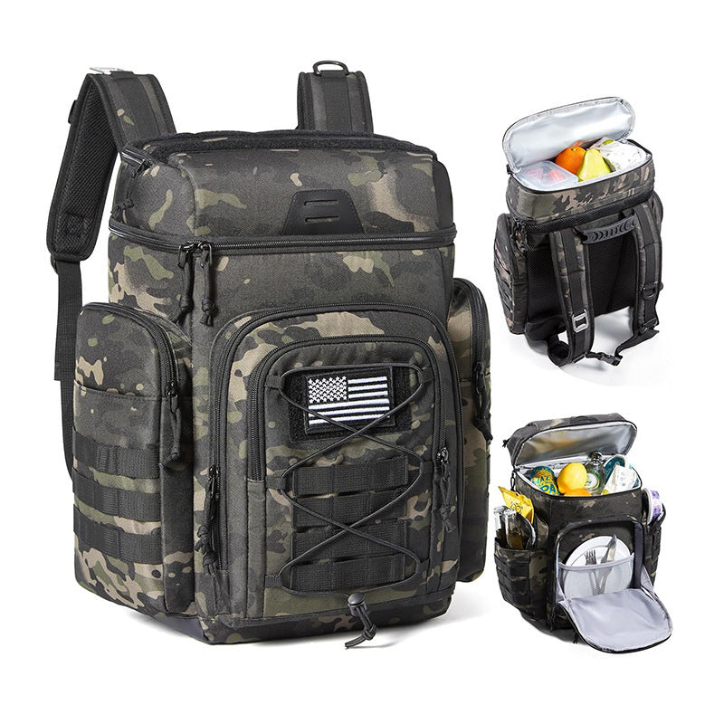 Insulated Tactical Cooler Backpack with MOLLE Webbing