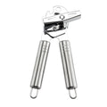 Professional Stainless Steel Can Opener with Built-In Lid Lifter