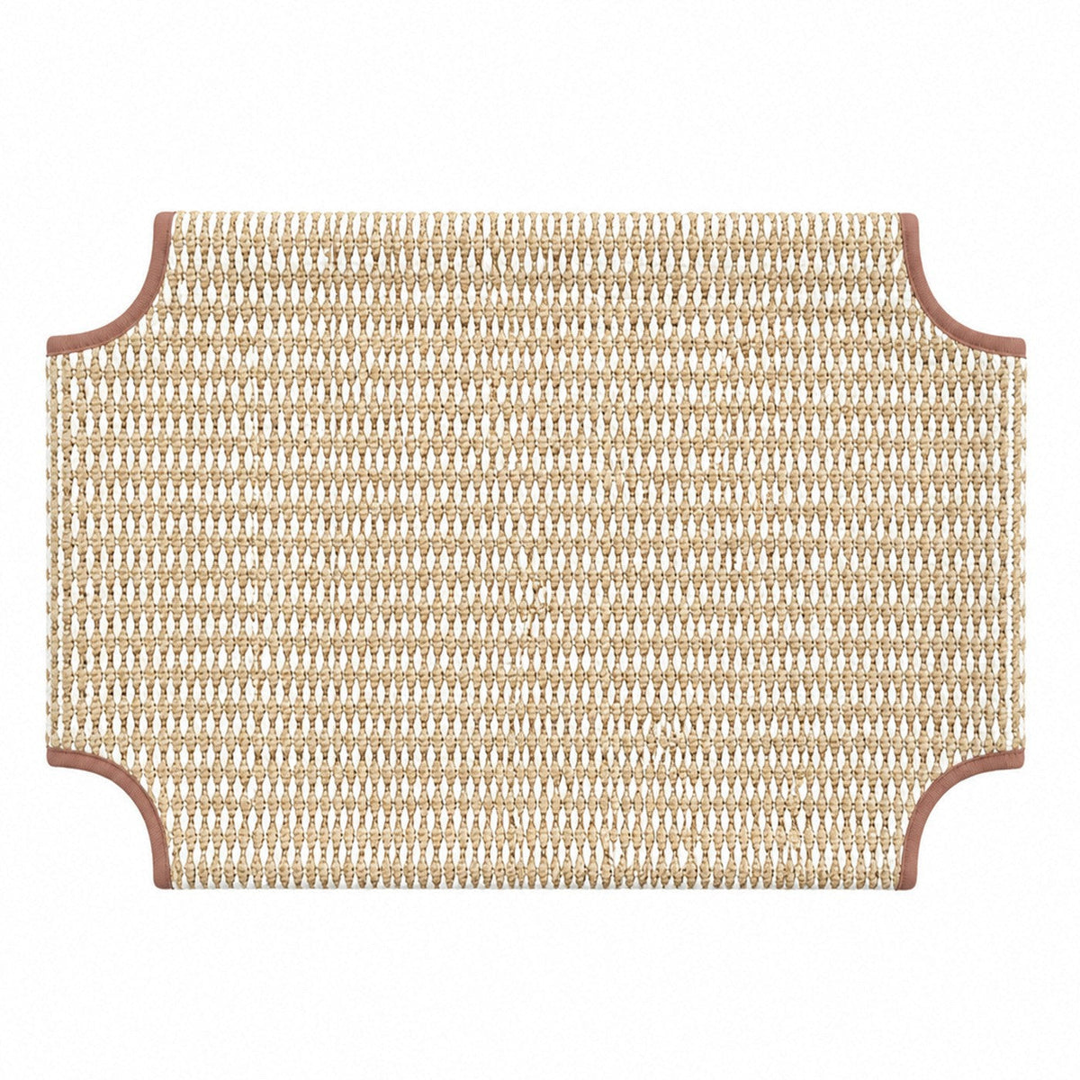 Elevated Wooden Pet Bed with Breathable Woven Cover for Cats and Small Dogs
