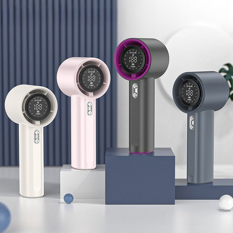 Unisex Compact Cordless High-Speed Hair Dryer with LED Display