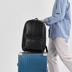 Executive Leather Backpack for Business and Travel, Fits 15-Inch Laptops