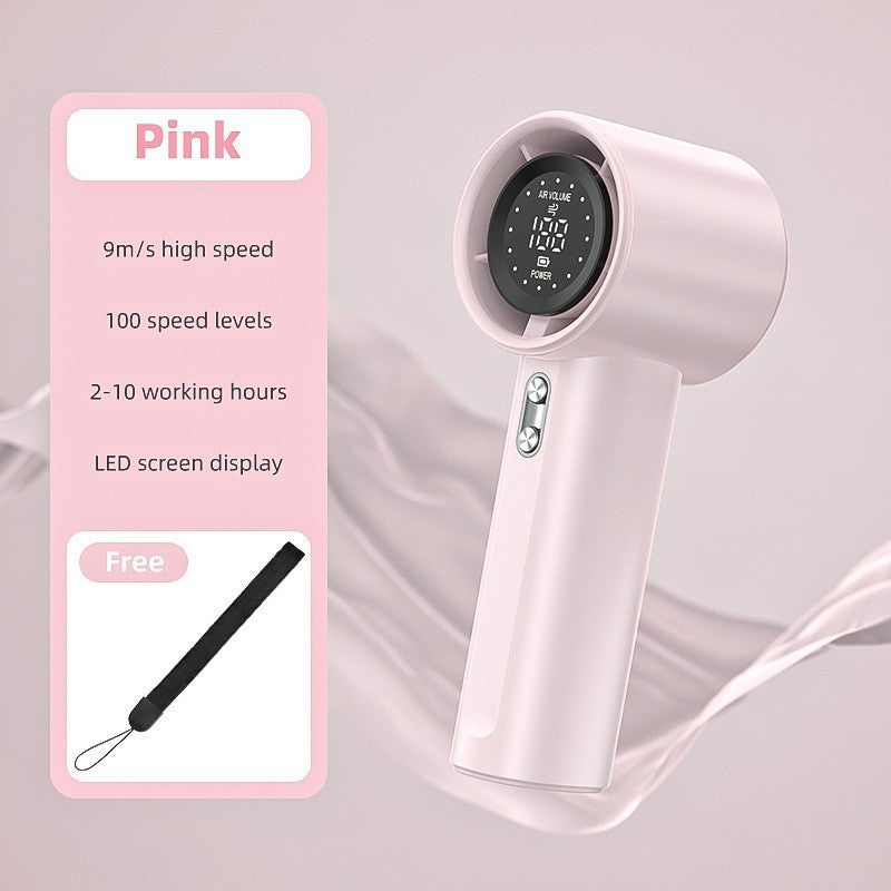 Unisex Compact Cordless High-Speed Hair Dryer with LED Display